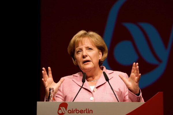 Eventfotografie Air Berlin Angela Merkel hält die Eröffnungsrede Air Berlin